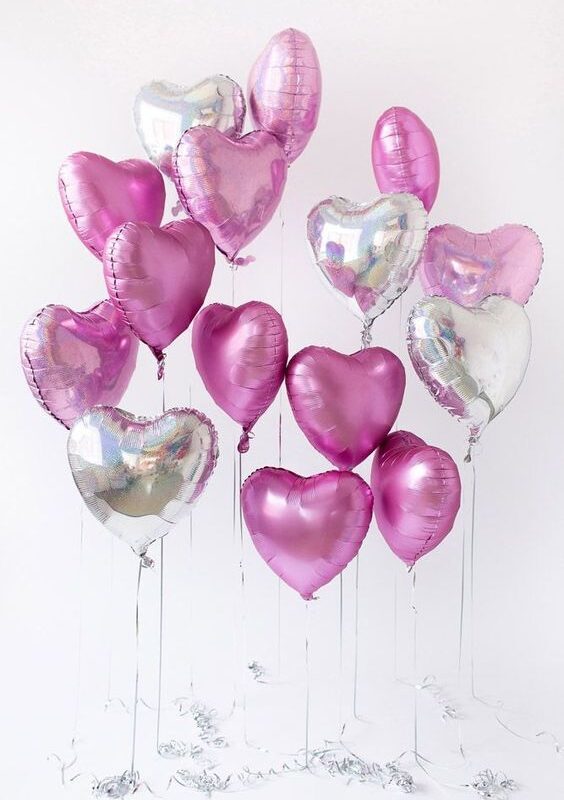 Foil hearts