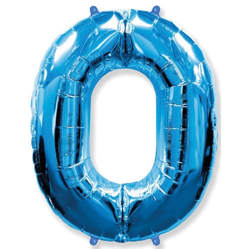 Цифра «0» синяя