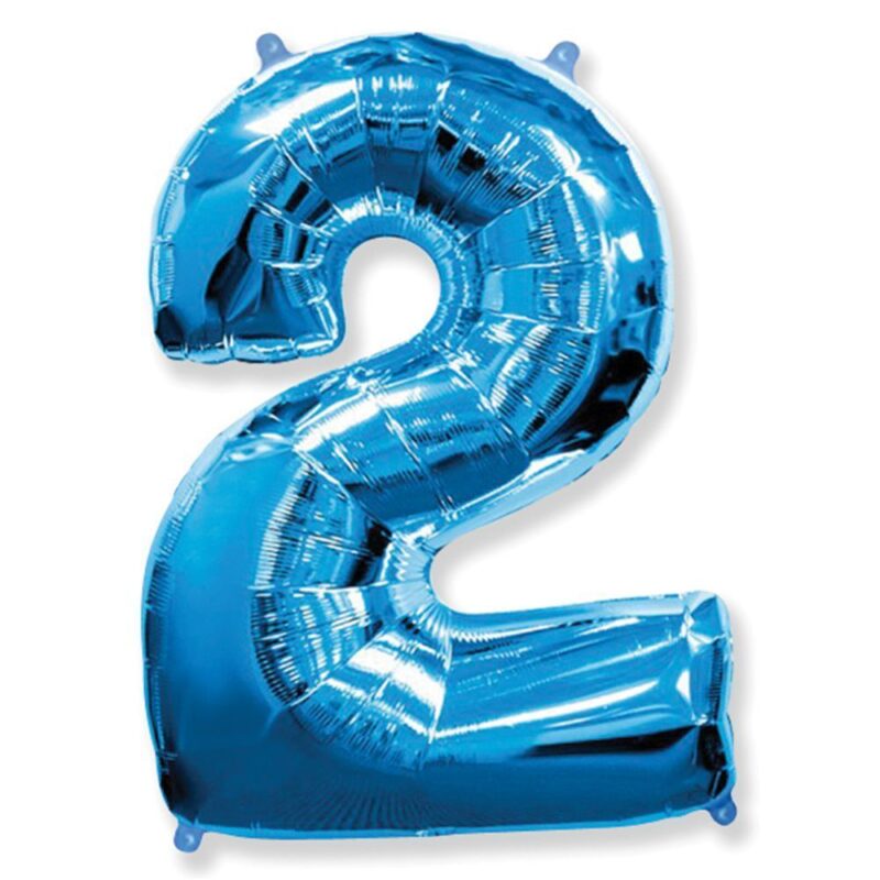 Цифра «2» синяя