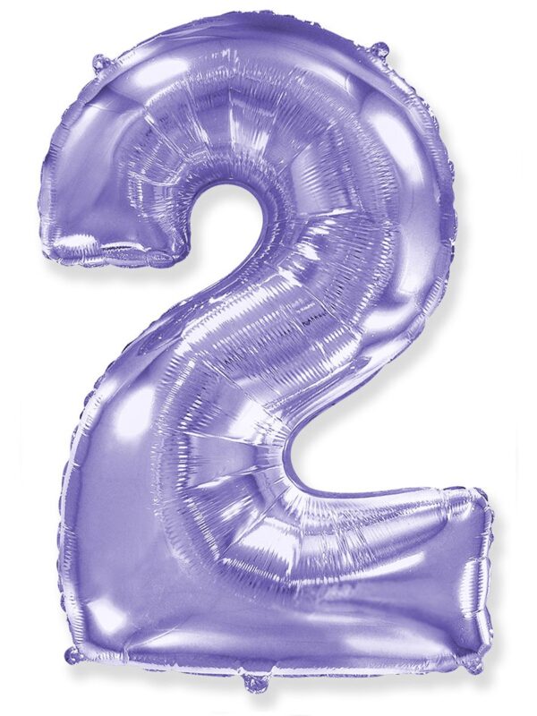 Цифра «2» лаванда