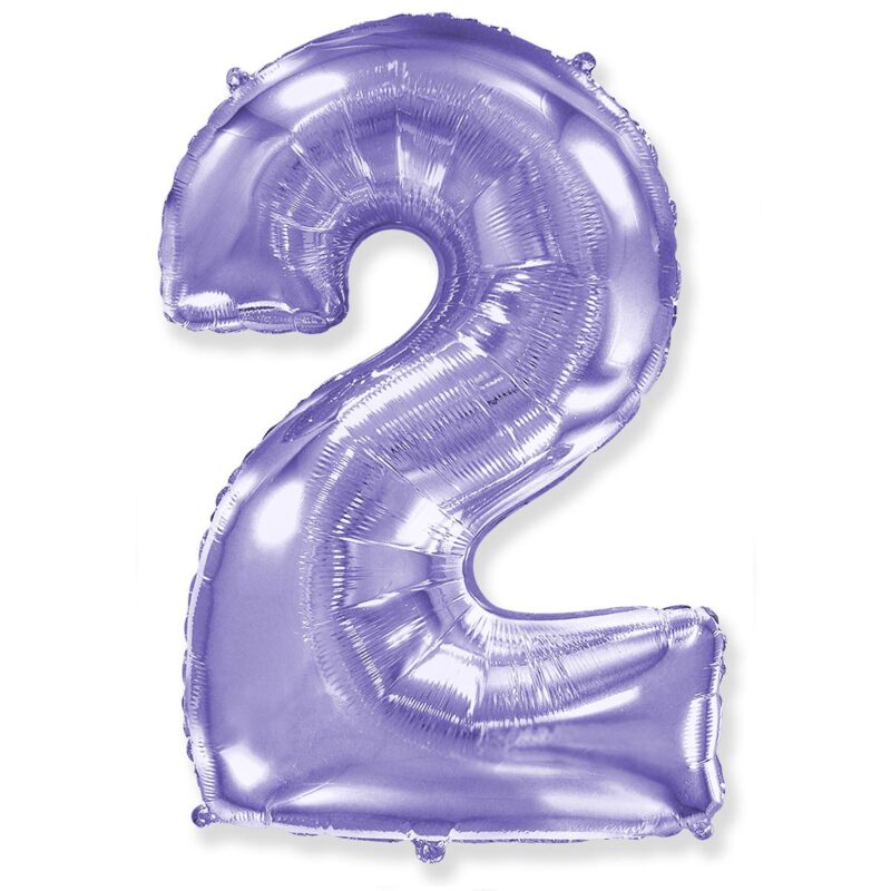 Цифра «2» лаванда