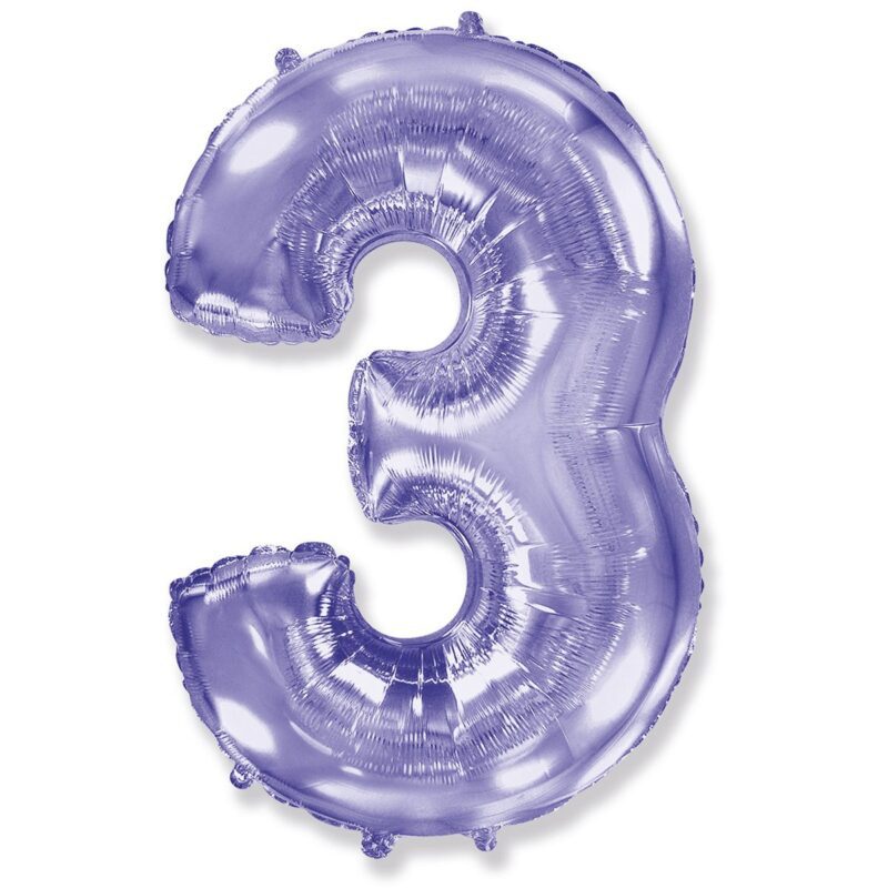 Цифра «3» лаванда