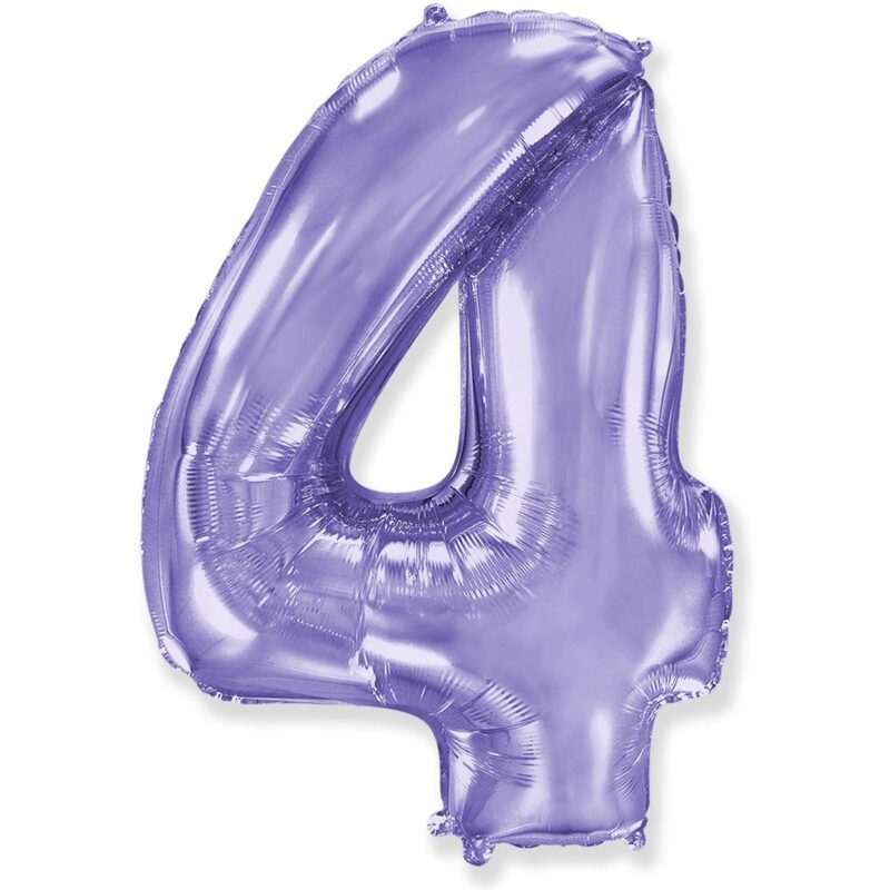 Цифра «4» лаванда