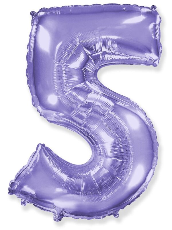 Цифра «5» лаванда