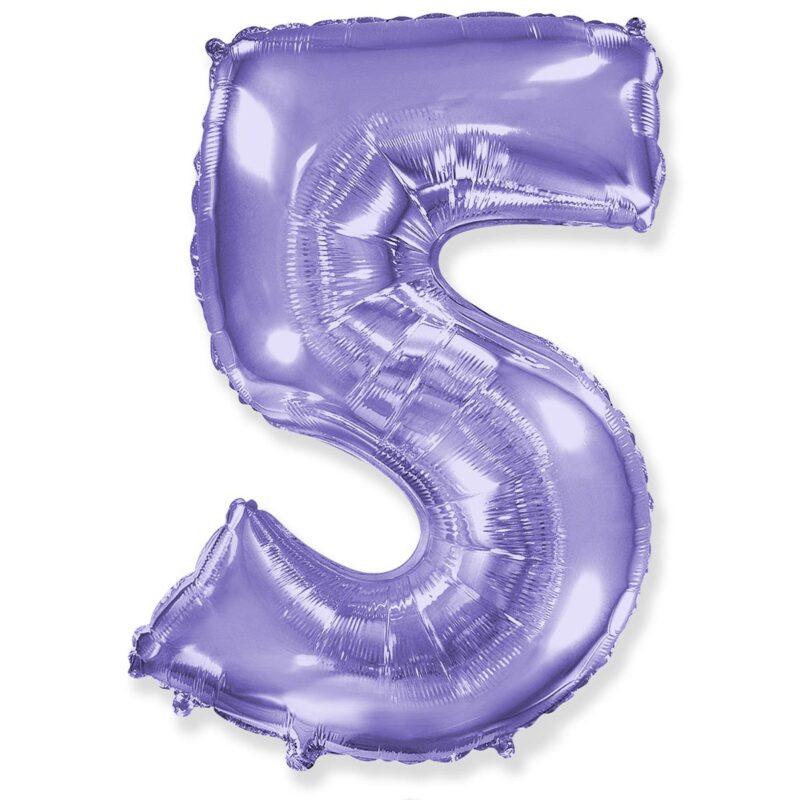 Цифра «5» лаванда