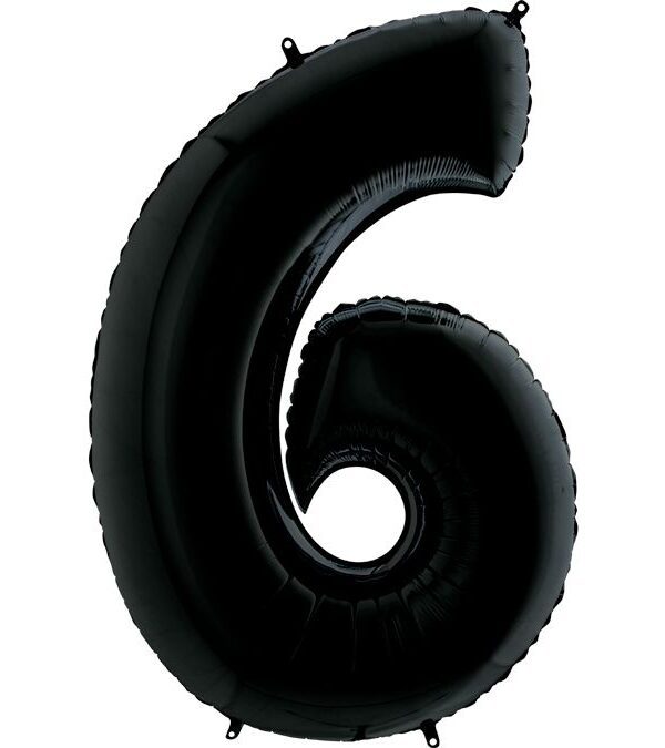 Цифра «6» черная