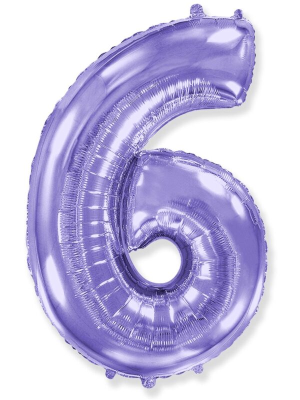 Цифра «6» лаванда