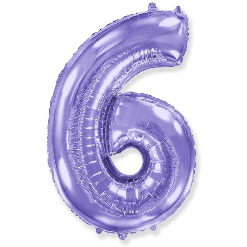 Цифра «6» лаванда