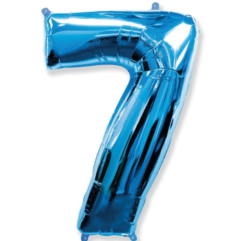 Цифра «7» синяя