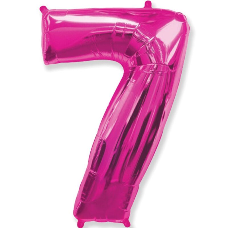 Цифра «7» малиновая