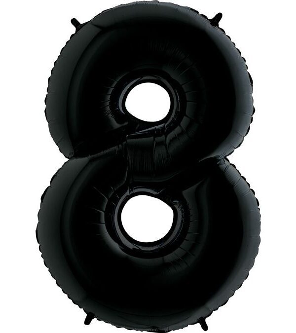 Цифра «8» черная