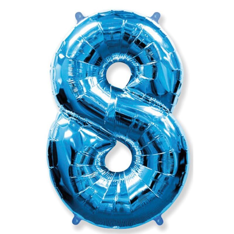 Цифра «8» синяя