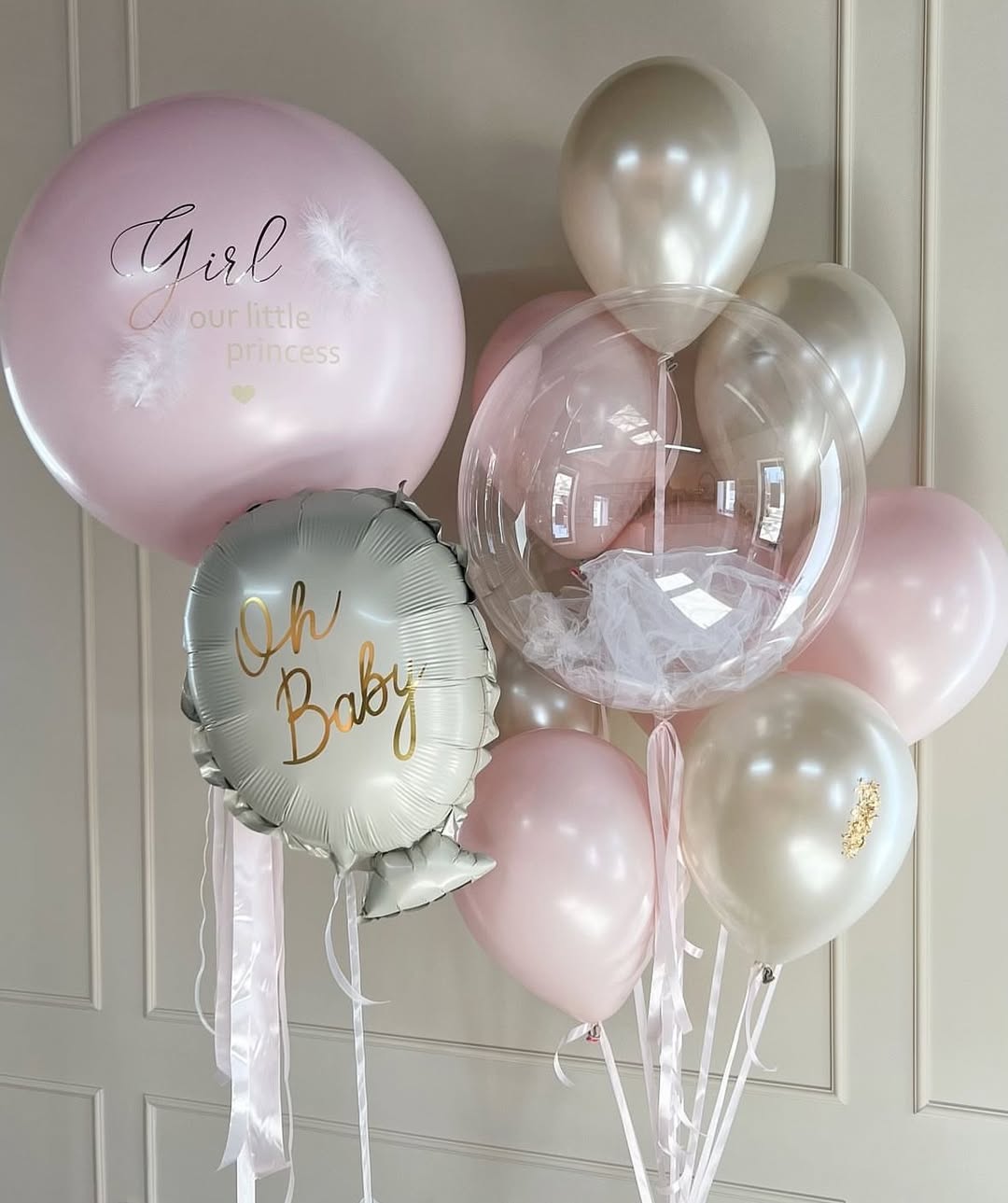 Воздушные шары на выписку из роддома в Одессе — праздник с первых минут жизни! Сет на выписку девочек из роддома